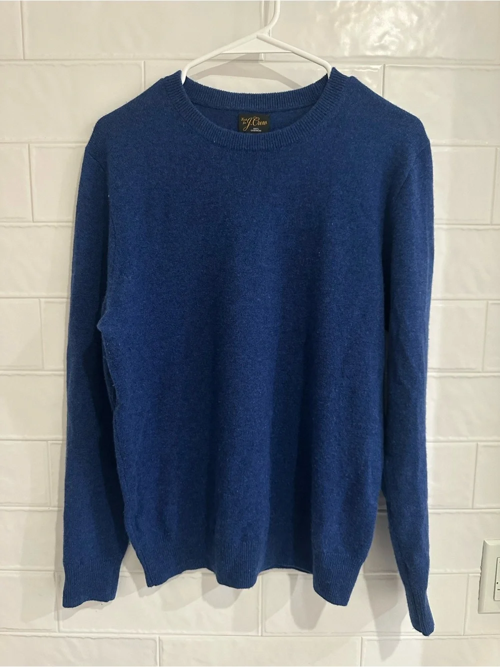 J.Crew 100% Cashmere Sweater Crewneck Men's Small Blue